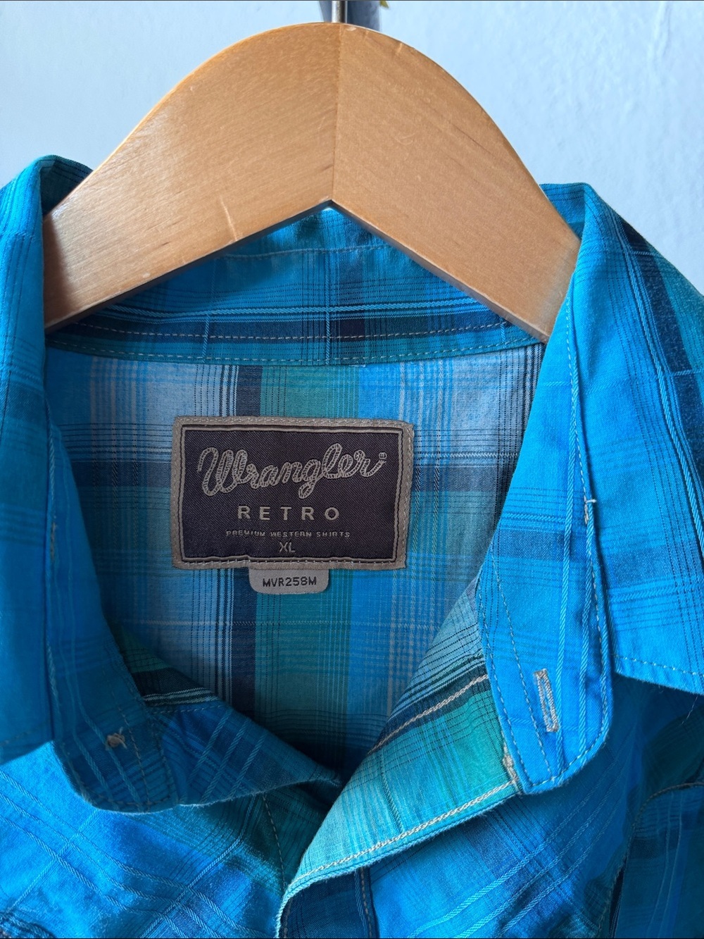 Wrangler Retro Western Pearl Snap Size XL - Picture 2 of 3